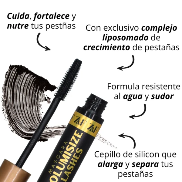 Mascara de pestañas zyf (1) Volumisize Lashes | Mascara de pestañas
